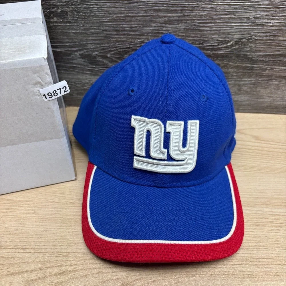 New‎ York Giants Hat Cap Flex Fit Blue Red NFL Football M/L New Era NY